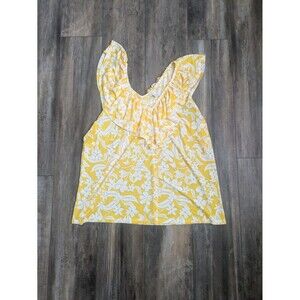 NWT CATO Women's Size 14/16W Flounced Floral Top Peasant Cottage Core NEW